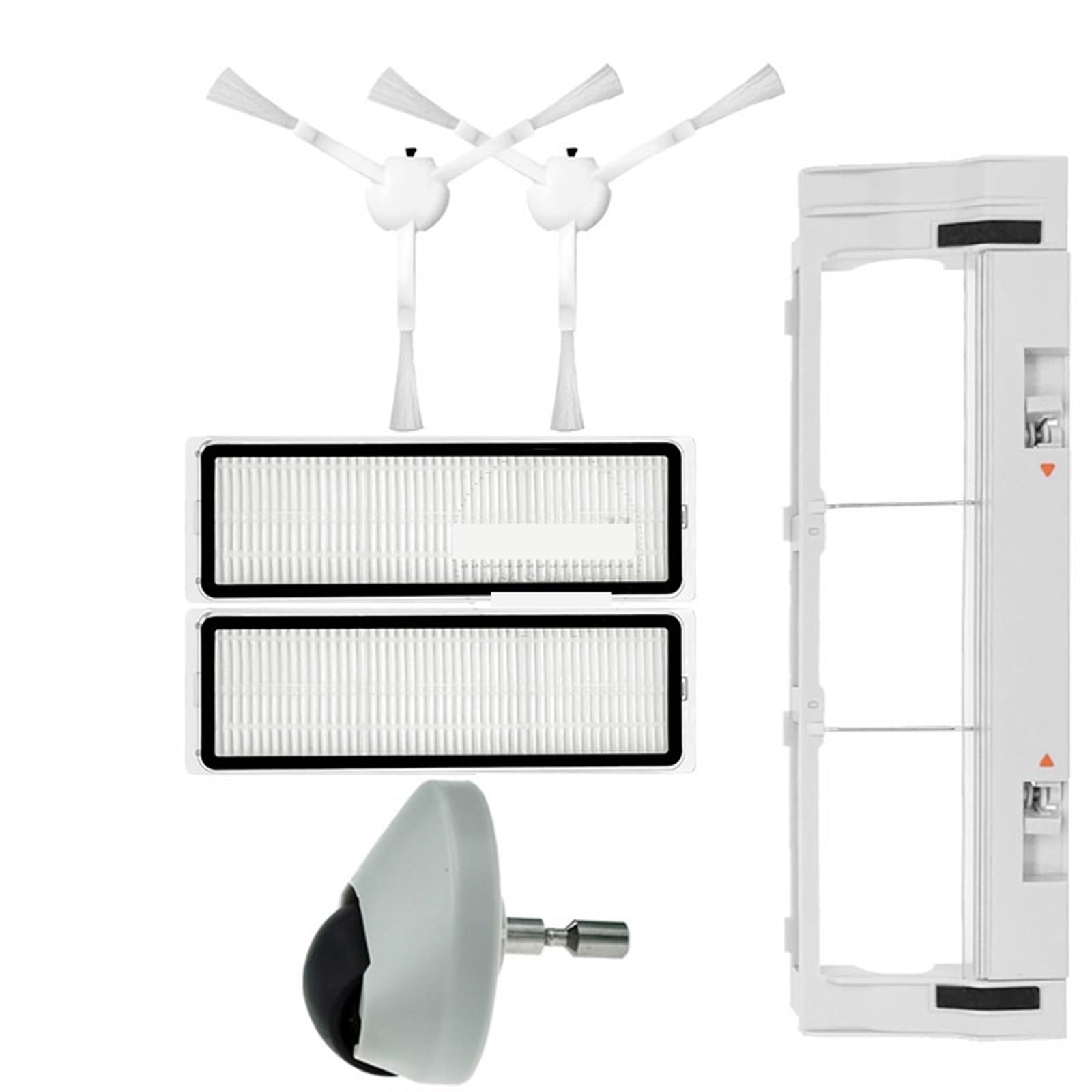 Pexorin for Xiaomi, MI Roboter Vakuum Mopp 2 Pro Plus STYTJ02ZHM Zubehör Staubsauger Ersatzteile Ersatz Pinsel Filter Mopp Tuch Roboter-Staubsauger-Kit(Che) von Pexorin