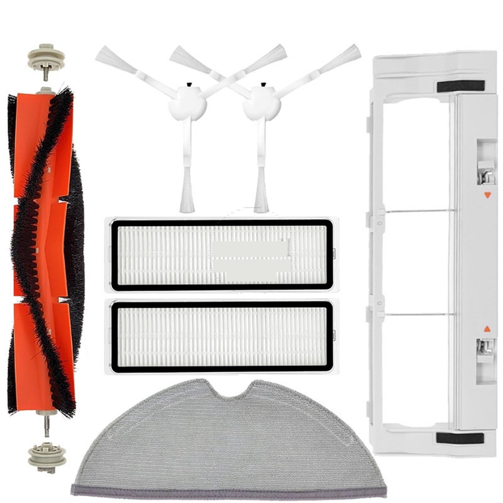 Pexorin for Xiaomi, MI Roboter Vakuum Mopp 2 Pro Plus STYTJ02ZHM Zubehör Staubsauger Ersatzteile Ersatz Pinsel Filter Mopp Tuch Roboter-Staubsauger-Kit(SKQi) von Pexorin