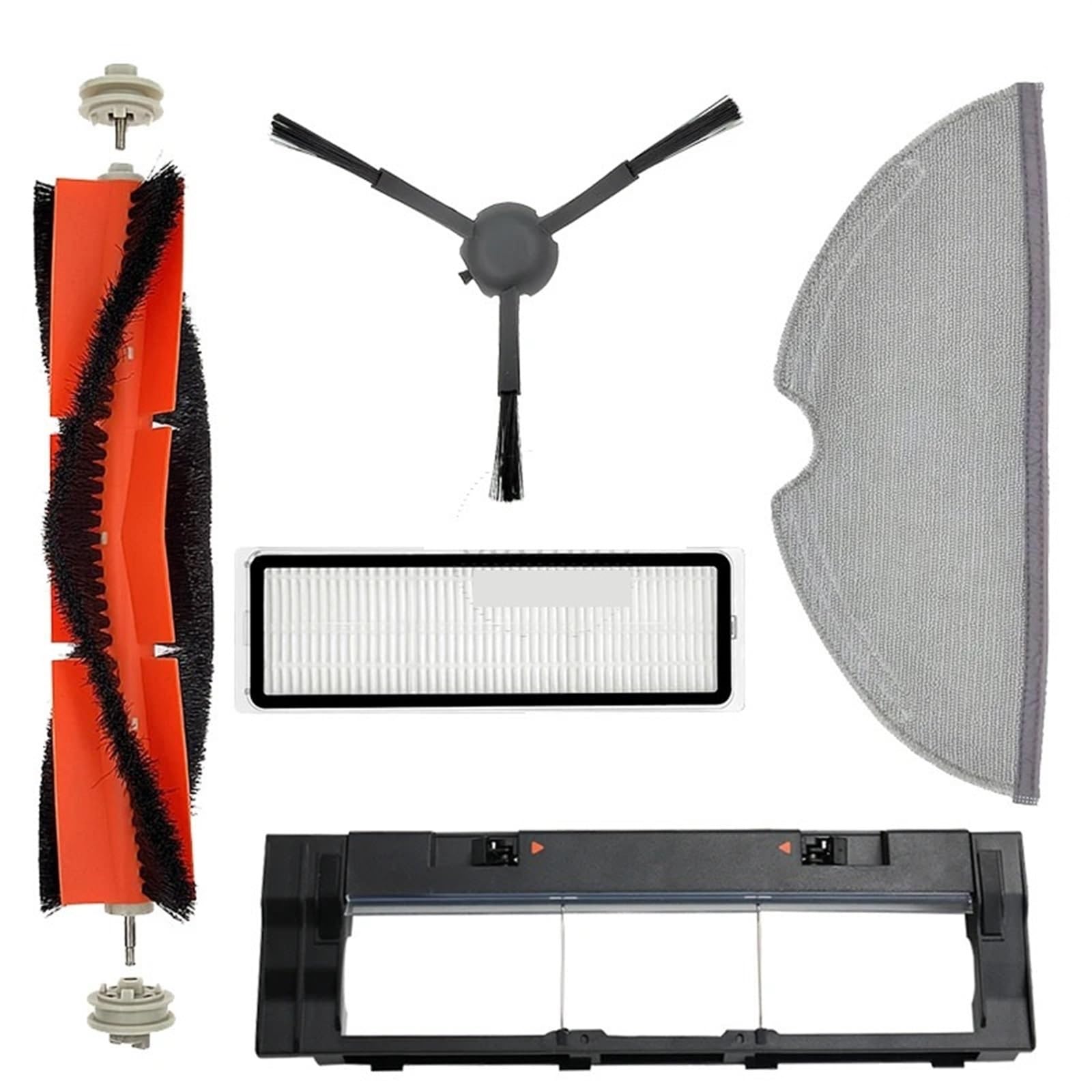 Pexorin for Xiaomi, MI Roboter Vakuum Mopp 2 Pro Plus STYTJ02ZHM Zubehör Staubsauger Ersatzteile Ersatz Pinsel Filter Mopp Tuch Roboter-Staubsauger-Kit(ZLL) von Pexorin