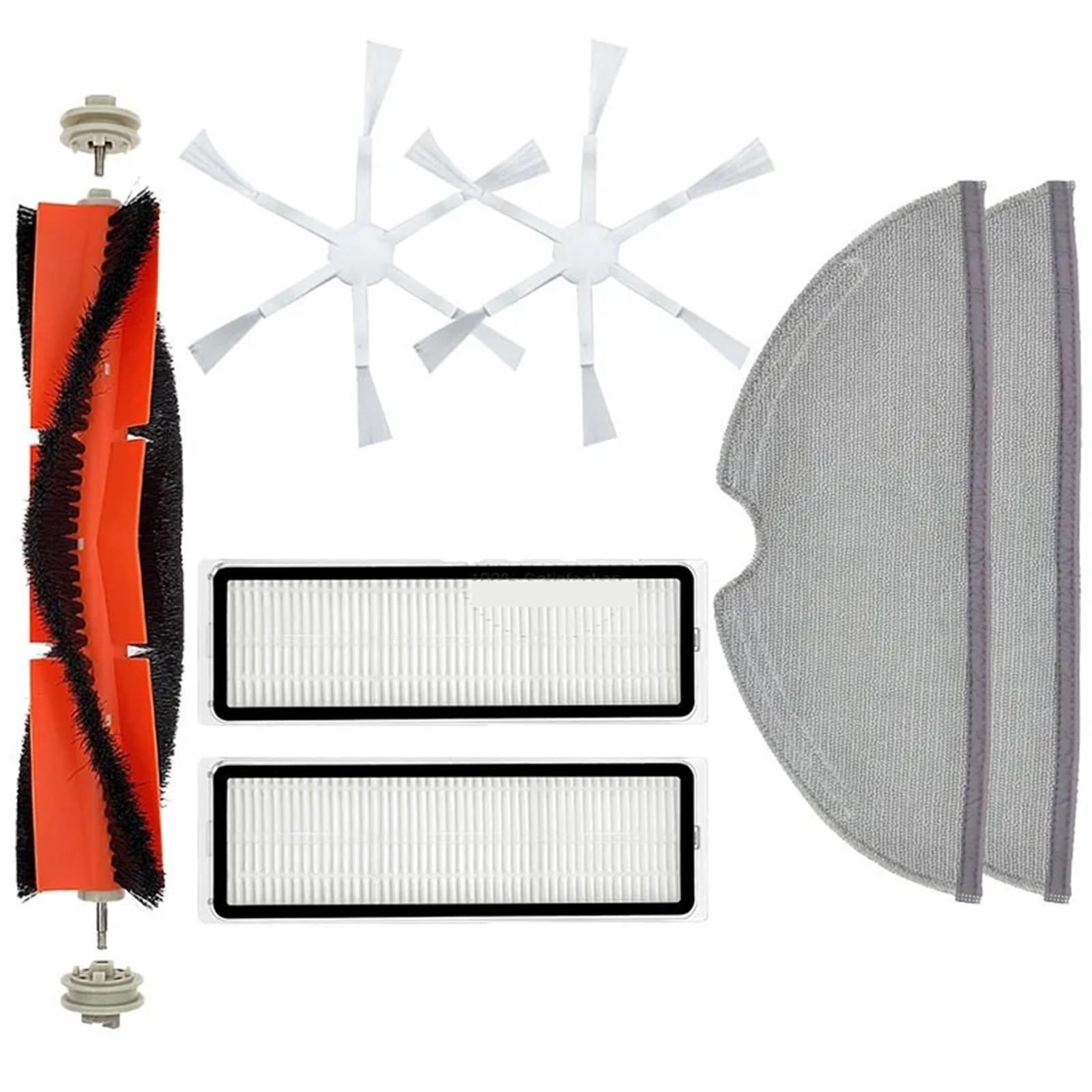 Pexorin for Xiaomi, Mi Robot Vacuum-Mop 2 Zubehör Ersatzteile Mijia 2C STYTJ03ZHM Staubsauger Ersatz Pinsel Filter Lumpen Roboter-Staubsauger-Kit(SKQi) von Pexorin