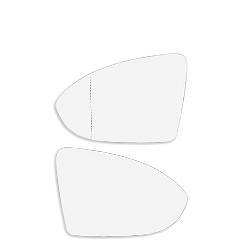 Außenspiegel Spiegelglas, Beheizt, Konvex, Mit Platte, Für VW, Für Golf, Für MK7, Für MK7.5 2013 2014 2015 2016 2018, Vorne Links, Rechts, Klares Glas Ersatz Spiegelglas(1pc Left) von Pfdwmdoi