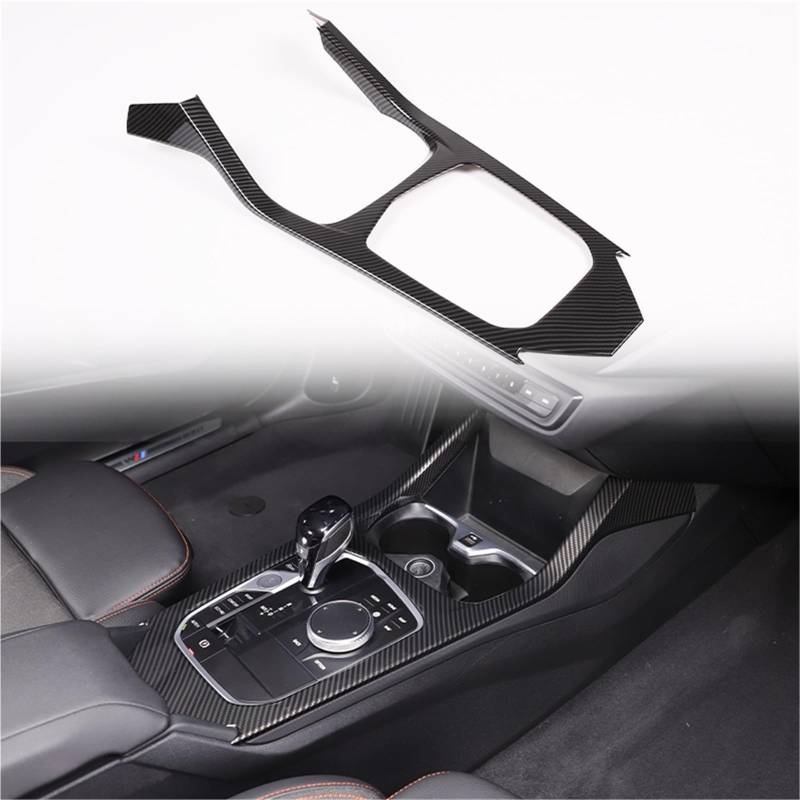 Pfdwmdoi Interieur Zubehör Für 1 2 Serie F40 F44 2023-2024 ABS Carbon Fiber Interior Kit Dashboard Konsole Getriebe Shift Panel Trim Aufkleber Car Interieurleisten(1) von Pfdwmdoi