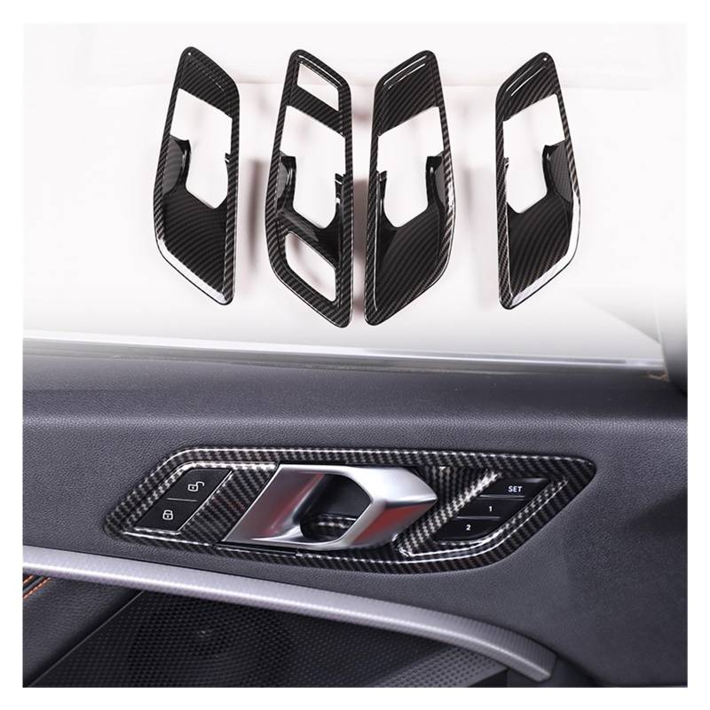 Pfdwmdoi Interieur Zubehör Für 1 2 Serie F40 F44 2023-2024 ABS Carbon Fiber Interior Kit Dashboard Konsole Getriebe Shift Panel Trim Aufkleber Car Interieurleisten(12) von Pfdwmdoi