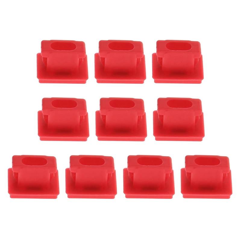 Pfdwmdoi Interieur Zubehör Für 3er E46 M3 E65 E66 X3 E83 Auto-Halteösen 10 Stück Innentür-Innen-Armaturenbrett-Dash-Trimm Car Interieurleisten(Red) von Pfdwmdoi
