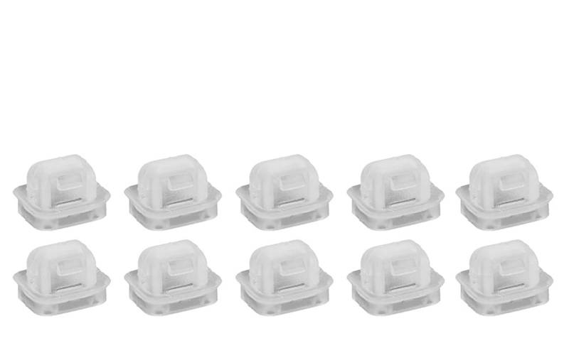 Pfdwmdoi Interieur Zubehör Für 3er E46 M3 E65 E66 X3 E83 Auto-Halteösen 10 Stück Innentür-Innen-Armaturenbrett-Dash-Trimm Car Interieurleisten(White) von Pfdwmdoi