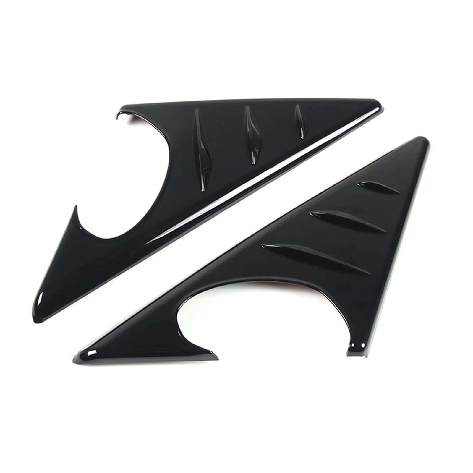 Pfdwmdoi Interieur Zubehör Für 3er E90 2005-2012 Rückspiegel Seitendreieck Spoiler Trim Dekorative Aufkleber Auto Car Interieurleisten(Black) von Pfdwmdoi
