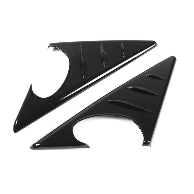 Pfdwmdoi Interieur Zubehör Für 3er E90 2005-2012 Rückspiegel Seitendreieck Spoiler Trim Dekorative Aufkleber Auto Car Interieurleisten(Black) von Pfdwmdoi