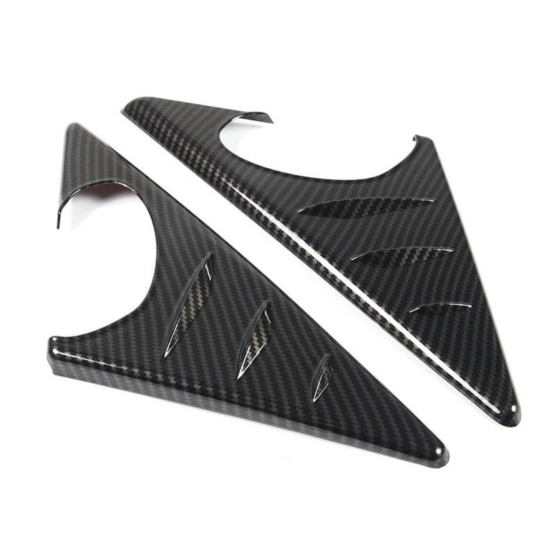 Pfdwmdoi Interieur Zubehör Für 3er E90 2005-2012 Rückspiegel Seitendreieck Spoiler Trim Dekorative Aufkleber Auto Car Interieurleisten(Carbon Fiber) von Pfdwmdoi