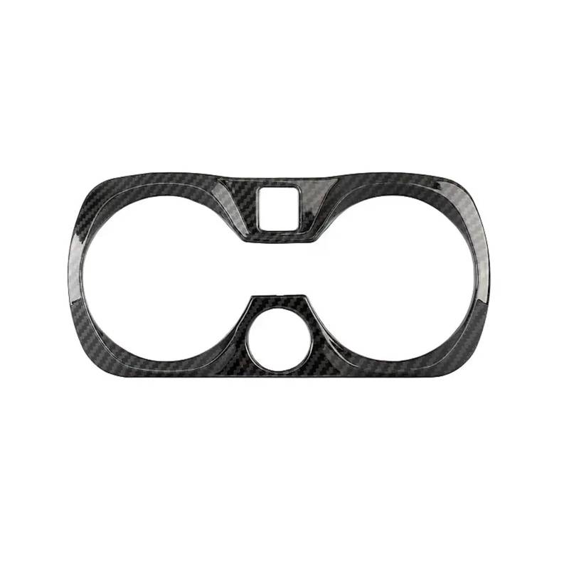 Pfdwmdoi Interieur Zubehör Für 3er G20 G28 2019 2020 202 ABS-Kohlefaser-Aufkleber Auto Auto Gangschaltung Wasserbecherhalter Panel Cover Auto Car Interieurleisten(Carbon Fiber) von Pfdwmdoi