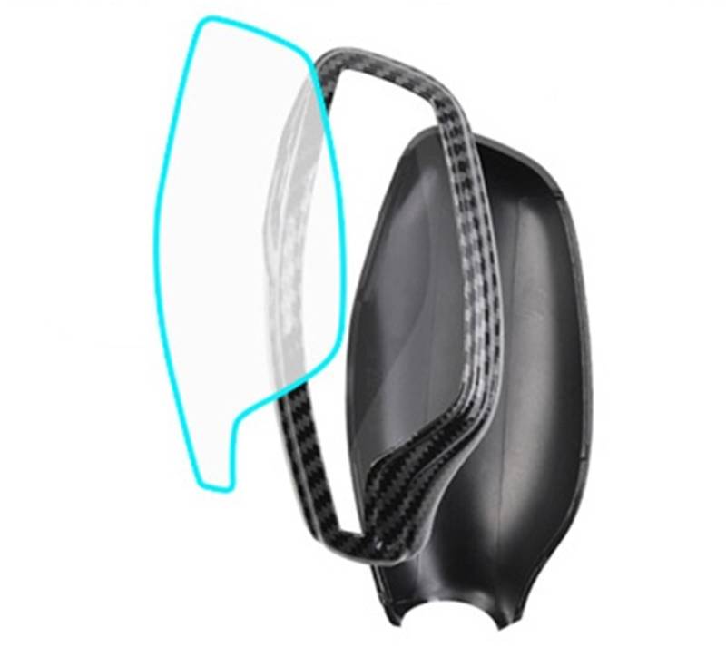Pfdwmdoi Interieur Zubehör Für 5 7 Serie 6GT X3 X4 Auto 2/3 Stück Auto Schaltknauf Abdeckung Faser Schwarz Car Interieurleisten(3Piece Set CarbonFiber) von Pfdwmdoi