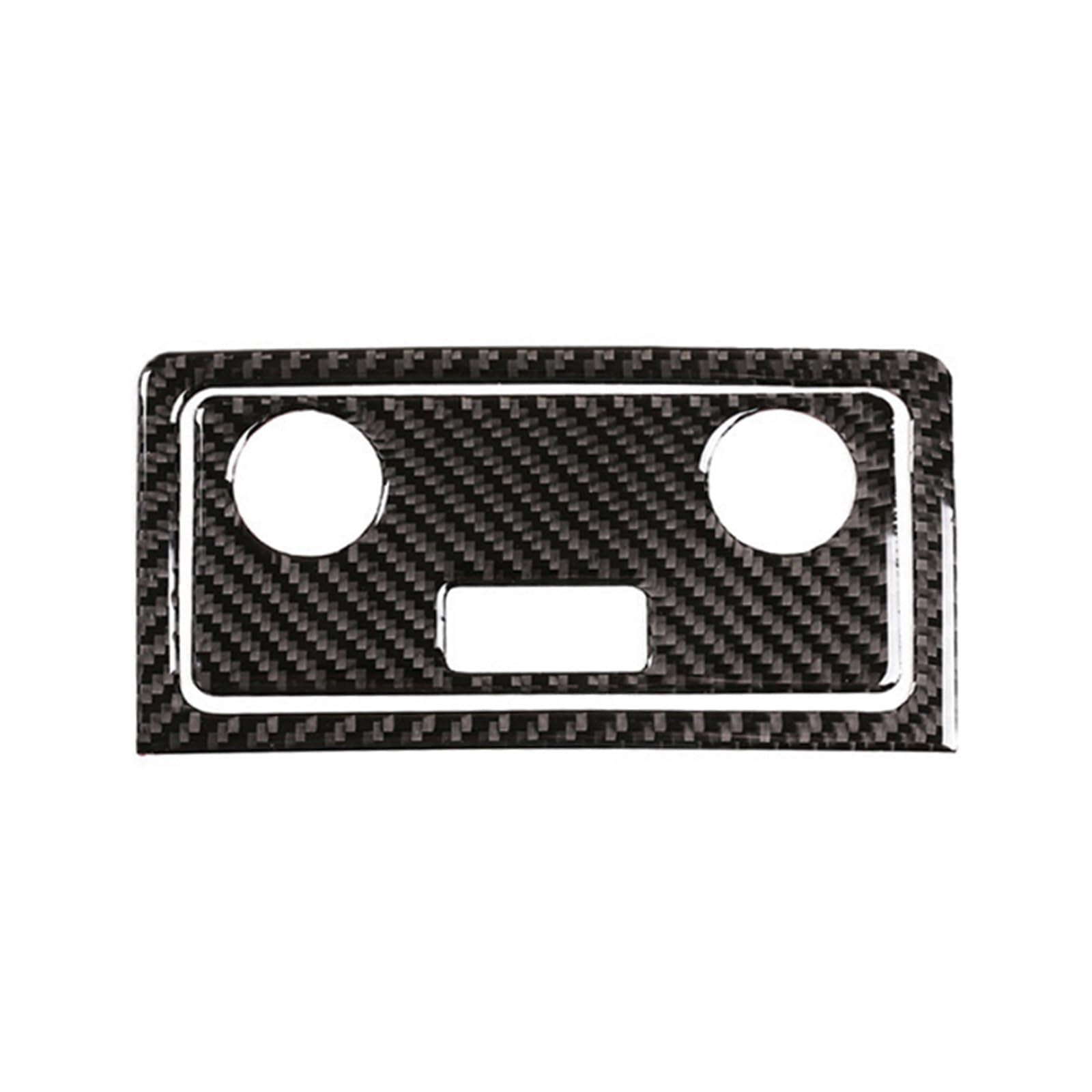 Pfdwmdoi Interieur Zubehör Für 5 Series E60 E61 2004-2010 Auto Hinten Klimaanlage Vent Outlet Panel Zigarettenanzünder Rahmen Carbon Fiber Abdeckung Car Interieurleisten(A) von Pfdwmdoi