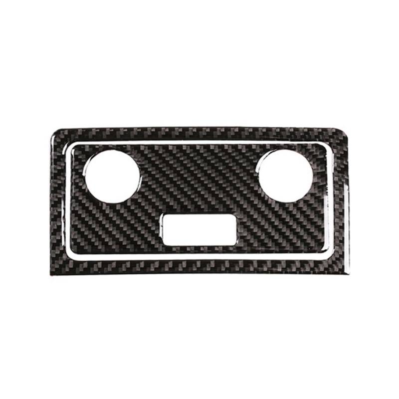 Pfdwmdoi Interieur Zubehör Für 5 Series E60 E61 2004-2010 Auto Hinten Klimaanlage Vent Outlet Panel Zigarettenanzünder Rahmen Carbon Fiber Abdeckung Car Interieurleisten(A) von Pfdwmdoi
