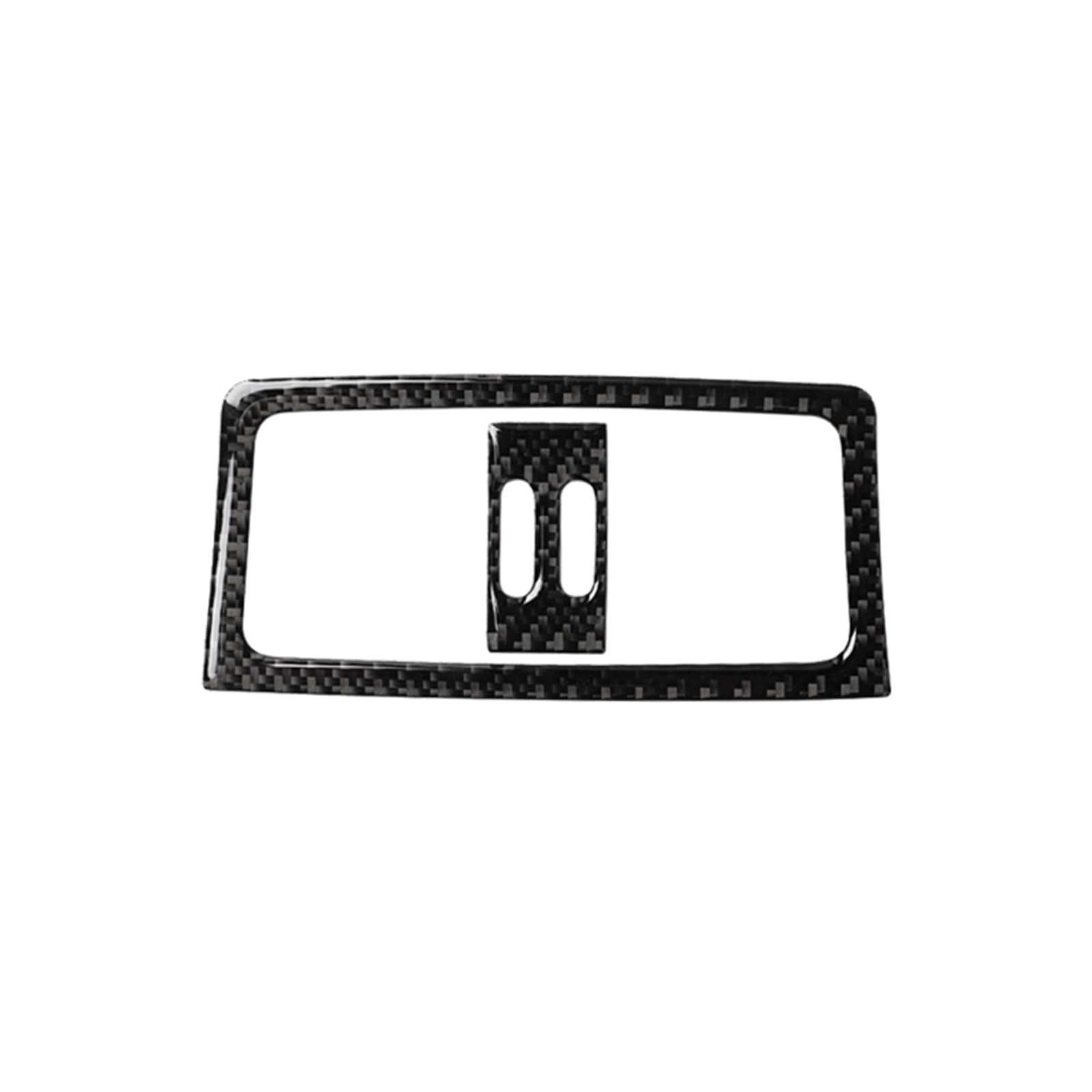 Pfdwmdoi Interieur Zubehör Für 5 Series E60 E61 2004-2010 Auto Hinten Klimaanlage Vent Outlet Panel Zigarettenanzünder Rahmen Carbon Fiber Abdeckung Car Interieurleisten(C) von Pfdwmdoi