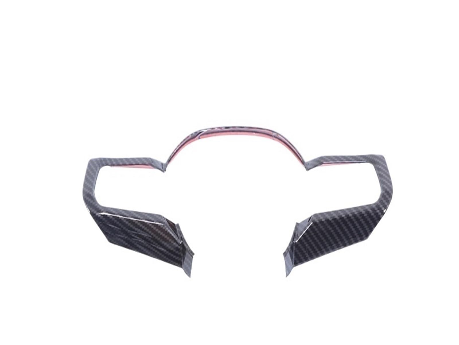 Pfdwmdoi Interieur Zubehör Für 5 Series G60 2024 2025 ABS Carbon Fiber Auto Lenkrad Rahmen Abdeckung Trim Aufkleber Auto Innen Car Interieurleisten(Style B Carbon Fiber) von Pfdwmdoi