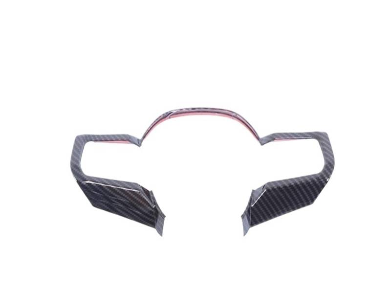 Pfdwmdoi Interieur Zubehör Für 5 Series G60 2024 2025 ABS Carbon Fiber Auto Lenkrad Rahmen Abdeckung Trim Aufkleber Auto Innen Car Interieurleisten(Style B Carbon Fiber) von Pfdwmdoi