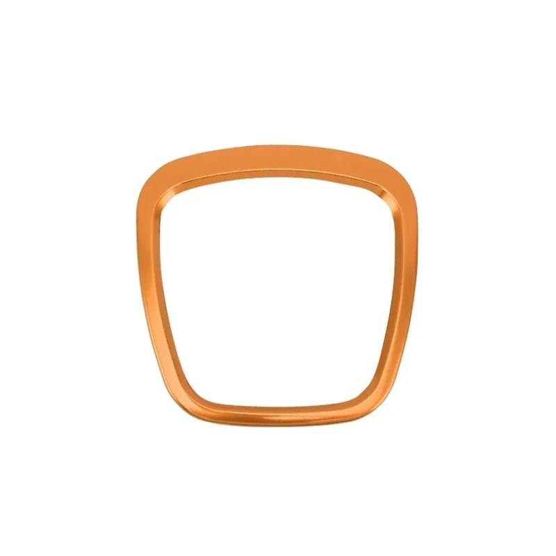 Pfdwmdoi Interieur Zubehör Für A4 B6 B7 B8 A6 C6 A5 Q7 Q5 A3 8P S3 8v Auto Lenkrad Center Logo Abdeckungen Aufkleber Trim Car Interieurleisten(Rectangle Orange) von Pfdwmdoi