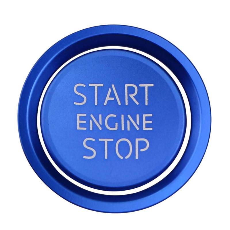 Pfdwmdoi Interieur Zubehör Für A4 B8 B9 A5 A6 A7 C7 Q3 Q5 S3 Aluminiumlegierung Auto Zündung Motor Start Stop Knopf Abdeckung Fall Aufkleber Car Interieurleisten(Blue) von Pfdwmdoi