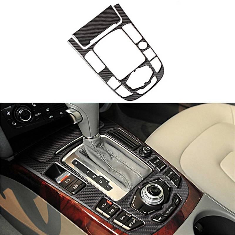 Pfdwmdoi Interieur Zubehör Für A4L A5 2009 2010 2011 2012 2013 2014 2015 2016/Q5 2010-2018 Carbon Fiber Center Console Getriebe Shift Panel Abdeckung Trim Car Interieurleisten(G) von Pfdwmdoi