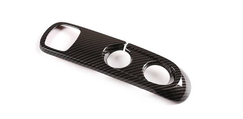 Pfdwmdoi Interieur Zubehör Für Benz Für Smart 451 Fortwo 2009-2015 ABS Carbon Fiber Style Auto Schaltknauf Schutzabdeckung Aufkleber Auto Car Interieurleisten(Style 2) von Pfdwmdoi