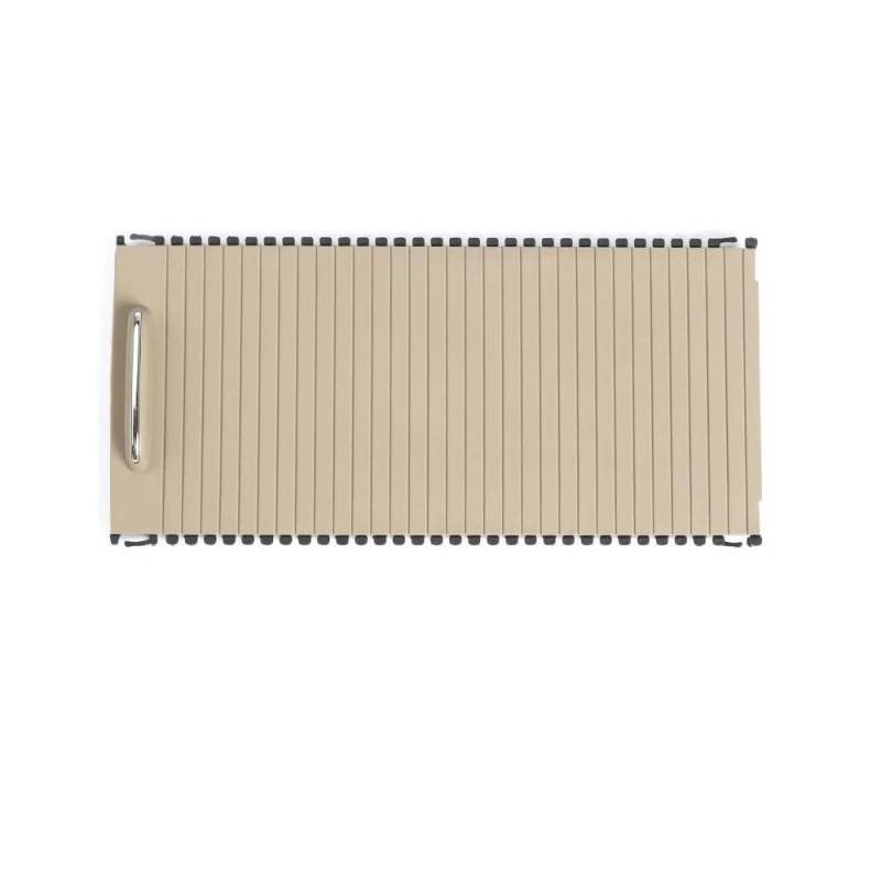 Pfdwmdoi Interieur Zubehör Für Benz W204 C180 C200 W207 W212 E300 Kohlefaser-Mittelkonsolen-Getränkebecherhalter-Abdeckung Shutter-Außenrahmenabdeckung Car Interieurleisten(Model A Beige) von Pfdwmdoi