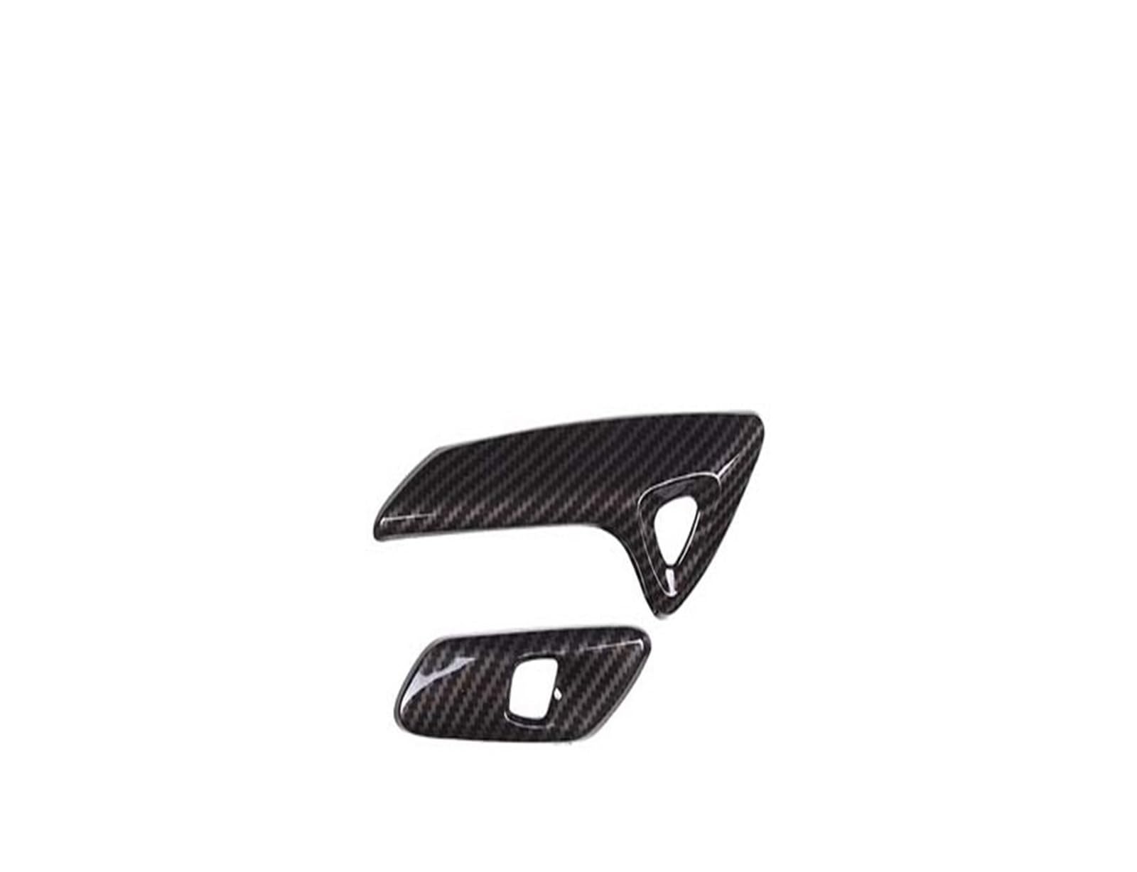 Pfdwmdoi Interieur Zubehör Für Chevrolet Für Corvette C7 2014-2019 ABS Auto Innentür Armlehne Elektrische Schalter Taste Rahmen Abdeckung Trim Aufkleber Car Interieurleisten(Carbon Fiber) von Pfdwmdoi