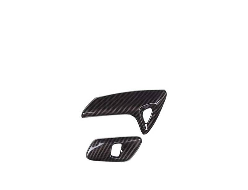 Pfdwmdoi Interieur Zubehör Für Chevrolet Für Corvette C7 2014-2019 ABS Auto Innentür Armlehne Elektrische Schalter Taste Rahmen Abdeckung Trim Aufkleber Car Interieurleisten(Carbon Fiber) von Pfdwmdoi