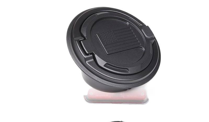 Pfdwmdoi Interieur Zubehör Für Hummer H2 2003-2009 Gasöl-Tankdeckel Diebstahlsicherungskappe ABS/Legierung Außenauto-Tankdeckel Car Interieurleisten(Style B Without Lock) von Pfdwmdoi