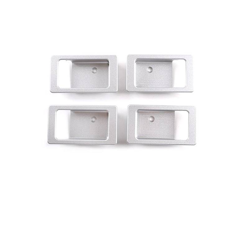 Pfdwmdoi Interieur Zubehör Für Land Für Rover Für Defender 90 110 2004-18 Eine Autotür Innentür Schüssel Dekoration Nachrüstung Ersatz Car Interieurleisten(Silver 4 Piece) von Pfdwmdoi