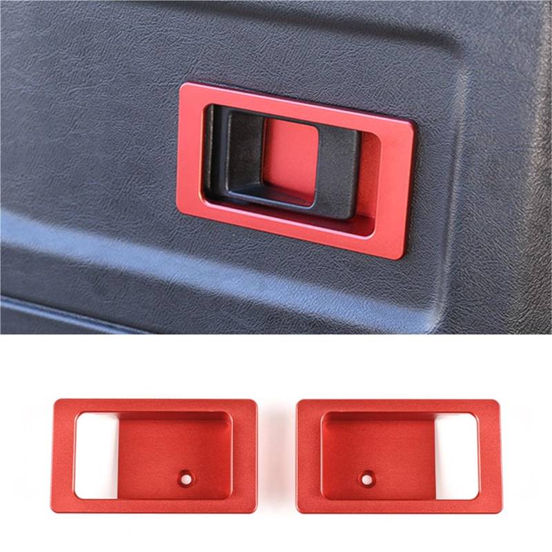 Pfdwmdoi Interieur Zubehör Für Land Für Rover Für Defender 90 110 2004-2018 Aluminiumlegierung Auto Innentür Haltegriff Rahmenverkleidung Innen Car Interieurleisten(Red-2) von Pfdwmdoi
