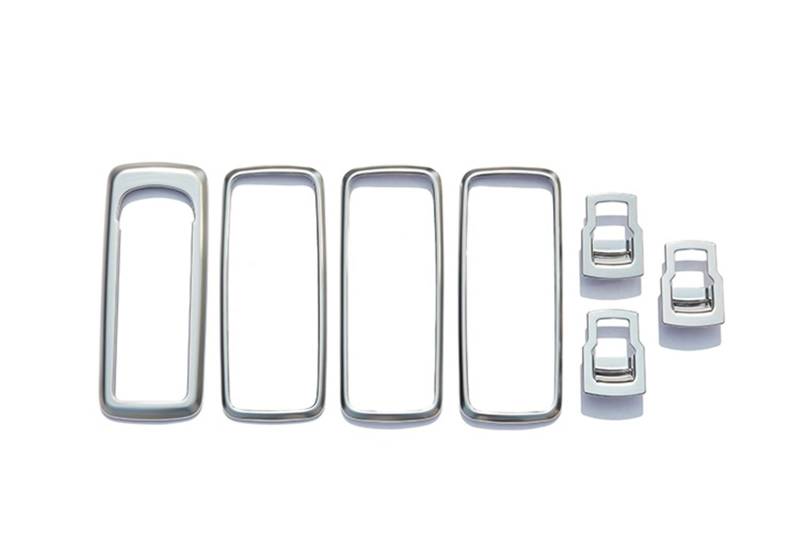 Pfdwmdoi Interieur Zubehör Für Land Für Rover Für Discovery 4 2009-2016 Auto ABS Chrom Glas Hebeknopf Rahmenverkleidung Car Interieurleisten(Style 1) von Pfdwmdoi