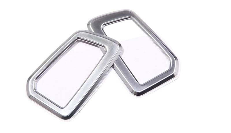 Pfdwmdoi Interieur Zubehör Für Land Für Rover Für Discovery Sport 2015 2016 2017 Auto ABS Chrom Armaturenbrett AC Outlet Vent Cover Trim Aufkleber 2 Stück Car Interieurleisten(Silver) von Pfdwmdoi