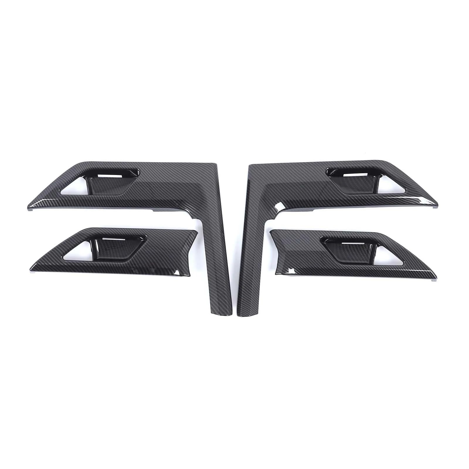 Pfdwmdoi Interieur Zubehör Für Lexus GX 550 2024 2025 ABS Carbon Fiber/Gloss Schwarz Auto Innen Tür Griff Schüssel Schutz Aufkleber Car Interieurleisten(Carbon Fiber) von Pfdwmdoi