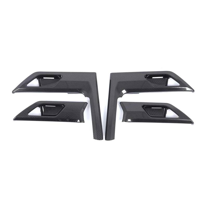 Pfdwmdoi Interieur Zubehör Für Lexus GX 550 2024 2025 ABS Carbon Fiber/Gloss Schwarz Auto Innen Tür Griff Schüssel Schutz Aufkleber Car Interieurleisten(Carbon Fiber) von Pfdwmdoi