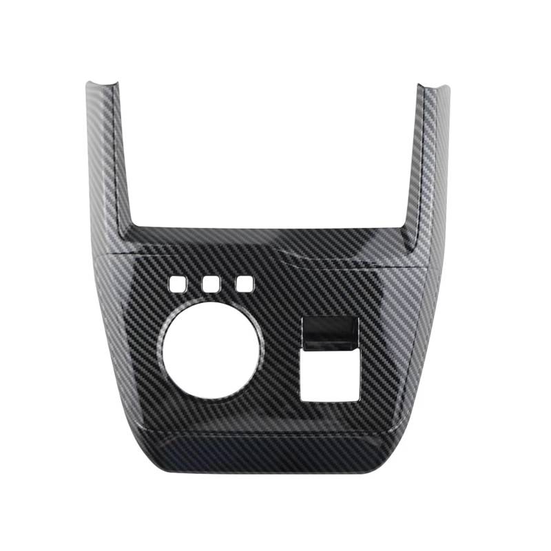 Pfdwmdoi Interieur Zubehör Für MG 4 MG4 EV Für Mulan 2023 2024 Auto Center Console Gear Panel Cover Trim Inner Carbon Aufkleber Car Interieurleisten von Pfdwmdoi