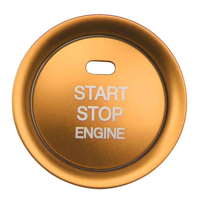 Pfdwmdoi Interieur Zubehör Für Mazda CX5 CX3 CX4 Cx-3 3 6 Für Axela Motor Start Stop Schalter Taste Trim Auto Zündschlüssel Ring Abdeckung Aufkleber Car Interieurleisten(Yellow) von Pfdwmdoi