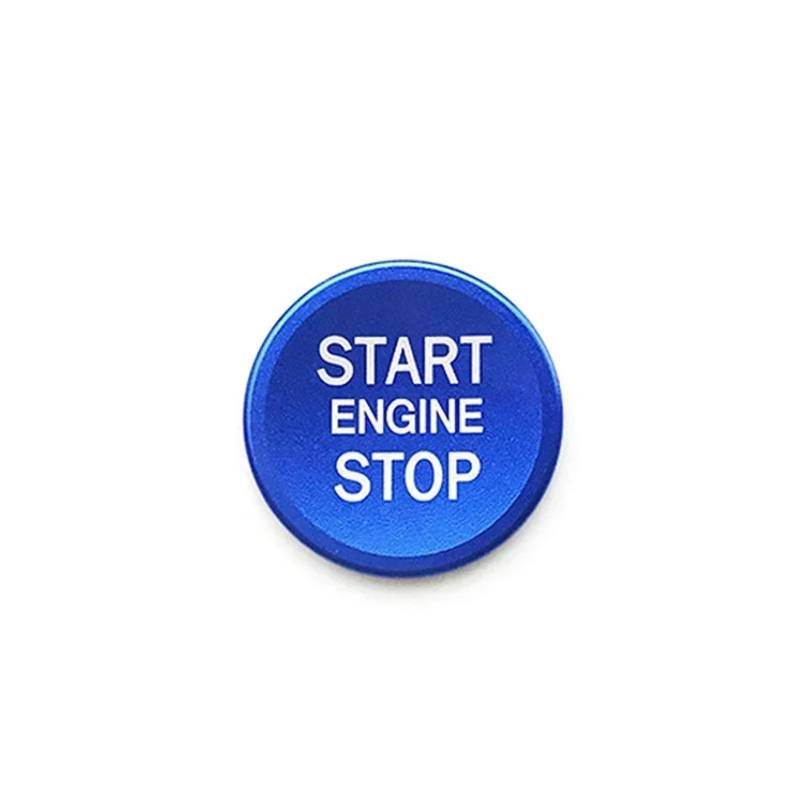 Pfdwmdoi Interieur Zubehör Für Q5 Q7 A8L A5 A6L A4L Auto Zündung Motor Start Stop Schlüssel Ring Abdeckung Dekoration Schalter Taste Trim Car Interieurleisten(Blue) von Pfdwmdoi