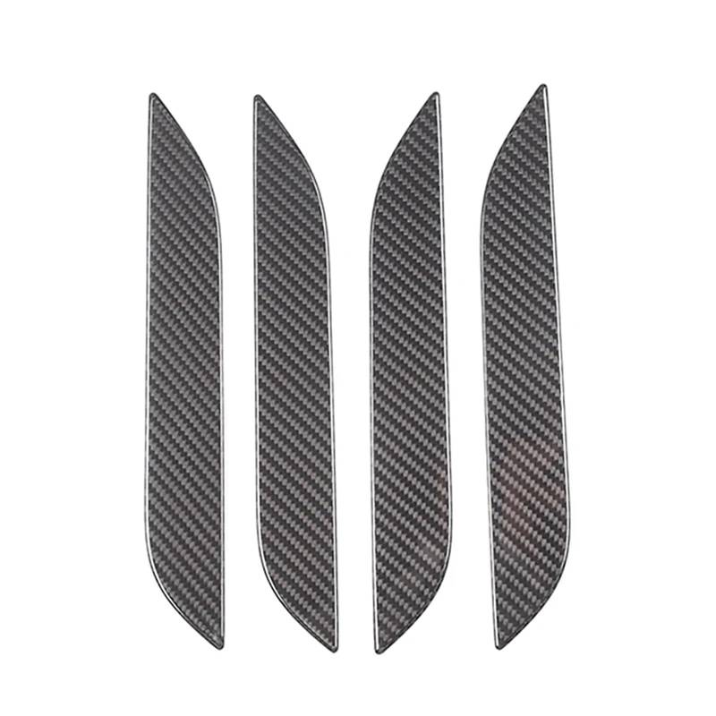 Pfdwmdoi Interieur Zubehör Für Tesla Für Modell S 2022-2023 Auto Carbon Fiber Auto Türgriff Abdeckung Trim Abdeckung Car Interieurleisten(Black) von Pfdwmdoi