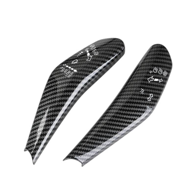 Pfdwmdoi Interieur Zubehör Für VW ID.3 ID.4 ID3 ID4 CROZZ ID6 2X Auto Wischer Schalter Trim Lenkrad Scheinwerfer Schalter Steuerung Abdeckung Car Interieurleisten(Carbon Fiber) von Pfdwmdoi