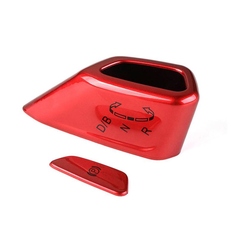 Pfdwmdoi Interieur Zubehör Für VW ID.3 ID.4 ID3 ID4 CROZZ ID6 Auto-Schaltknauf, Dekorativer Blendenrahmen Und P-Tastenabdeckung, Innendekoration Car Interieurleisten(Red) von Pfdwmdoi