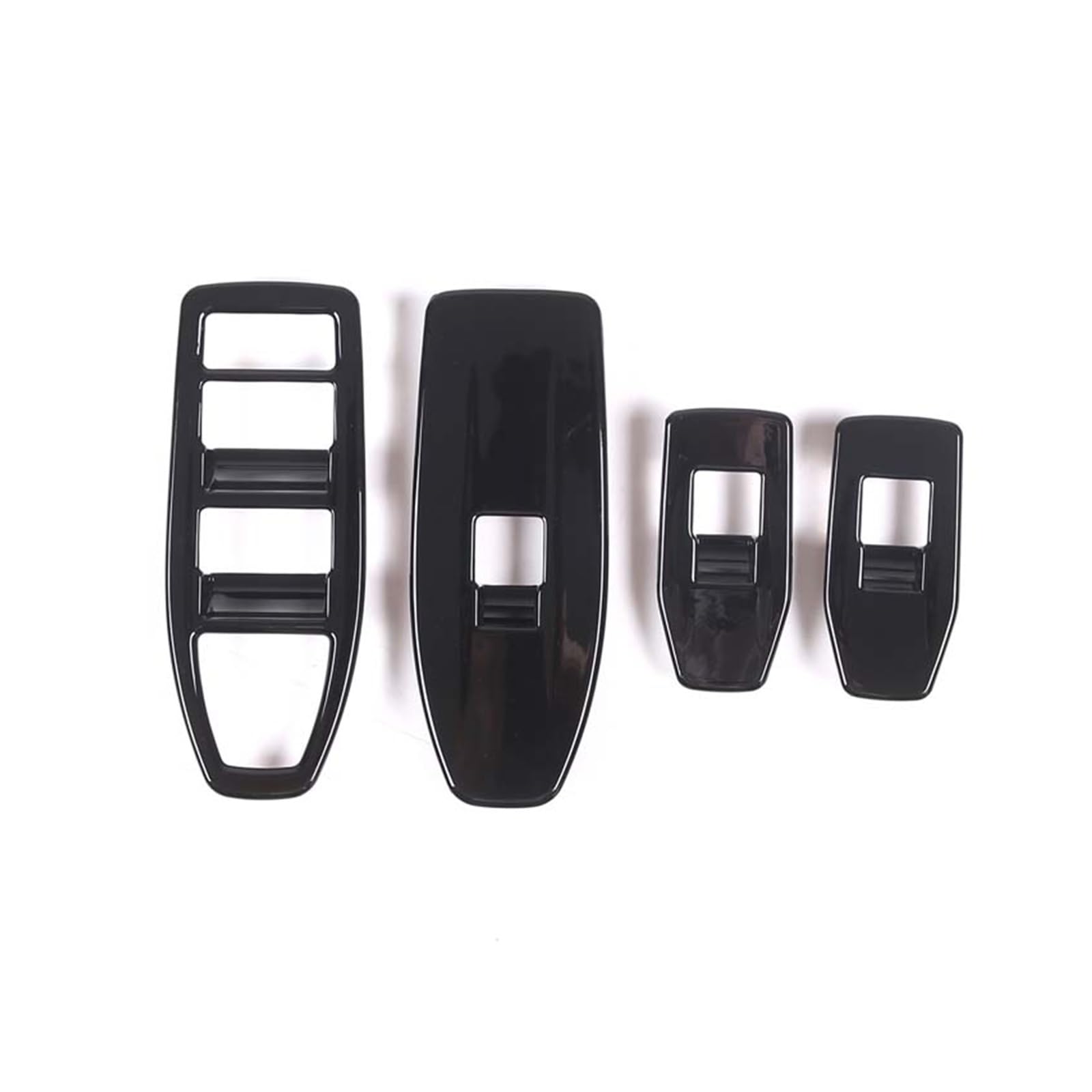 Pfdwmdoi Interieur Zubehör Für X1 IX1 U10 U11 2023-2024 ABS Chrom/Kohlefaser Auto Fensterheber Schalter Knopfabdeckung Trim Car Interieurleisten(Black) von Pfdwmdoi