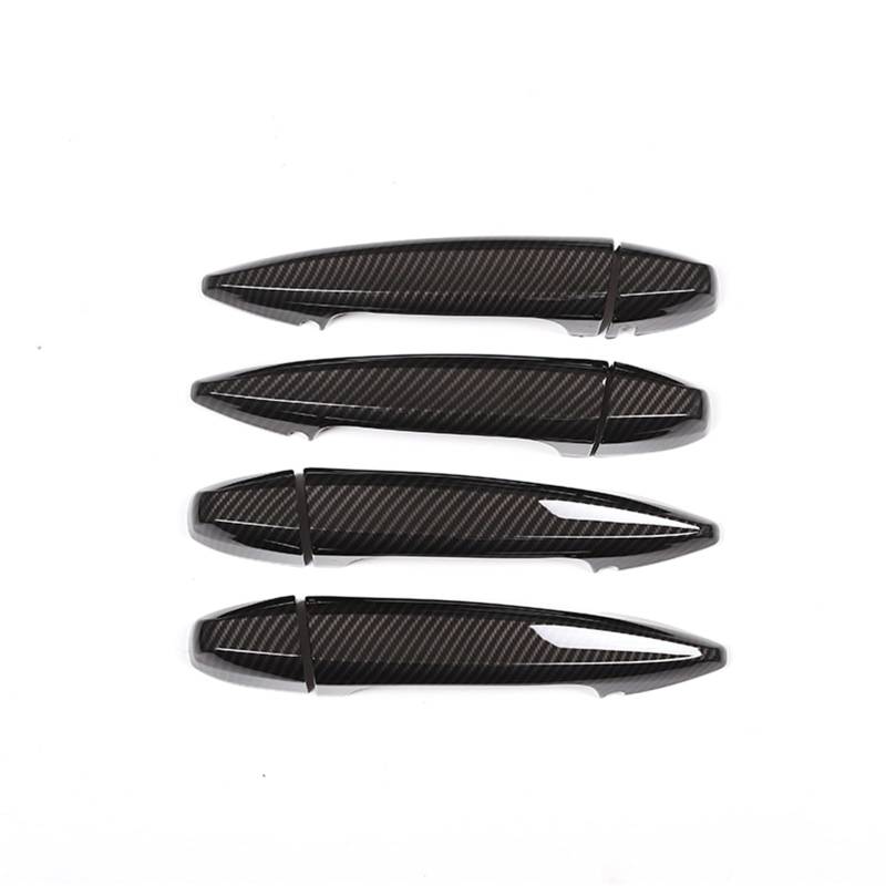 Pfdwmdoi Interieur Zubehör Für X1 X2 X5 X6 F15 F16 F47 F48 Automotive Exterior 4Piece Car Styling Außentürgriffe Abdeckung Trim Aufkleber Car Interieurleisten(Carbon Fiber) von Pfdwmdoi