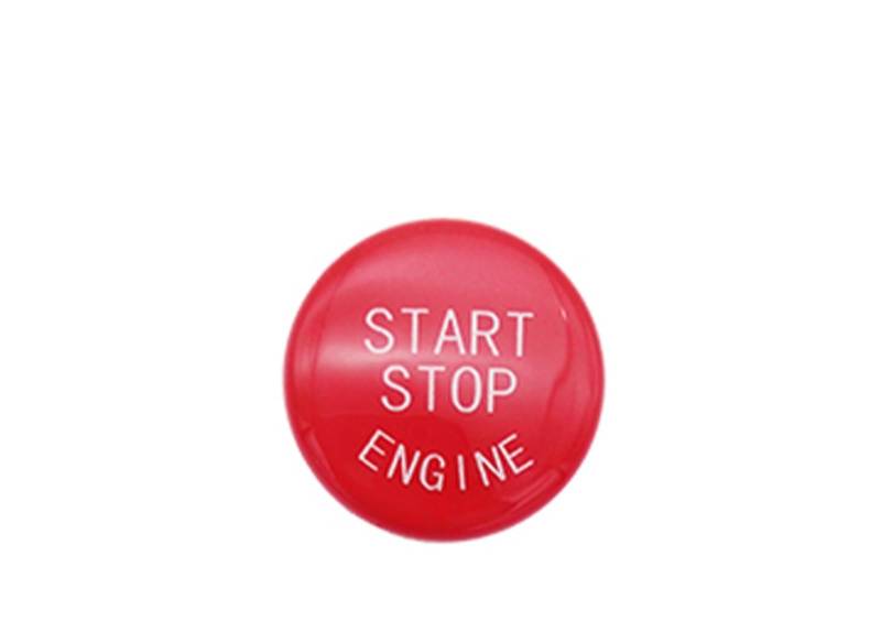 Pfdwmdoi Interieur Zubehör Für X1 X5 X6 E71 Z4 E89 3 5 Serie E90 E91 E60 E87 Auto Motor Start-Taste Ersetzen Abdeckung Stop Schalter Schlüssel Decor Car Interieurleisten(A Red) von Pfdwmdoi