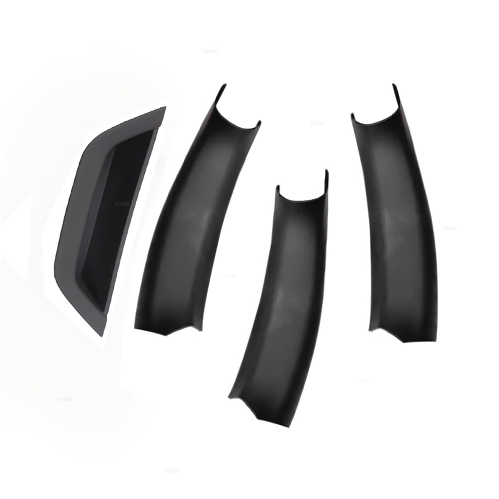 Pfdwmdoi Interieur Zubehör Für X3 X4 F25 F26 2010 2011 2012 2013 2014 2015 2016 2017 Carbon Textur Auto Innen Tür Pull Griff Panel Trim Abdeckung Car Interieurleisten(LHD Black) von Pfdwmdoi