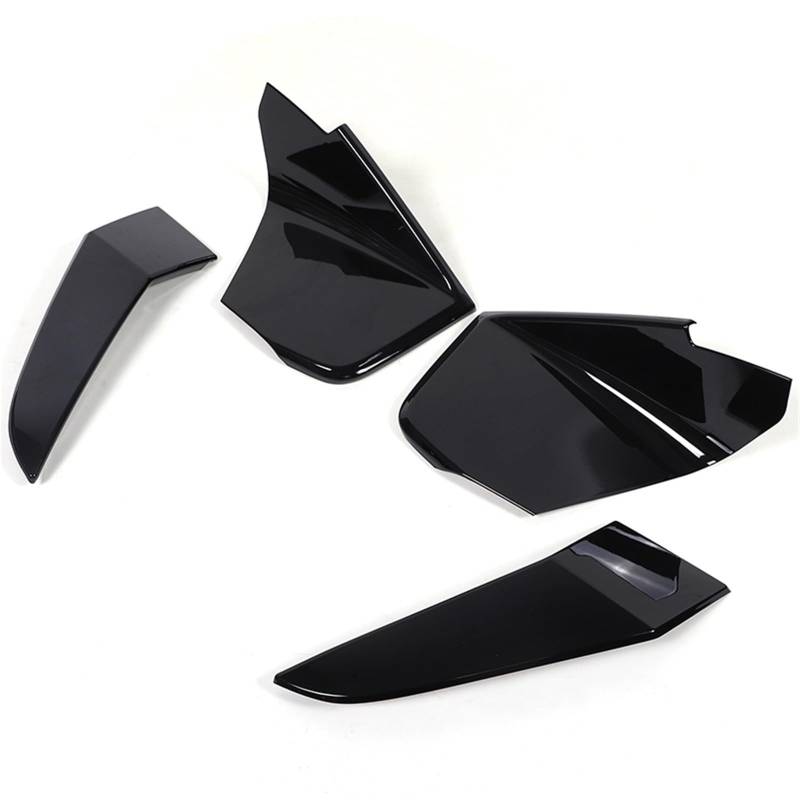 Pfdwmdoi Interieur Zubehör Für X7 G07 2023 2024 ABS Carbon Fiber/Schwarz Auto Vorderen Stoßfänger Dekorative Abdeckung Dekorative Aufkleber Außen Car Interieurleisten(Black) von Pfdwmdoi