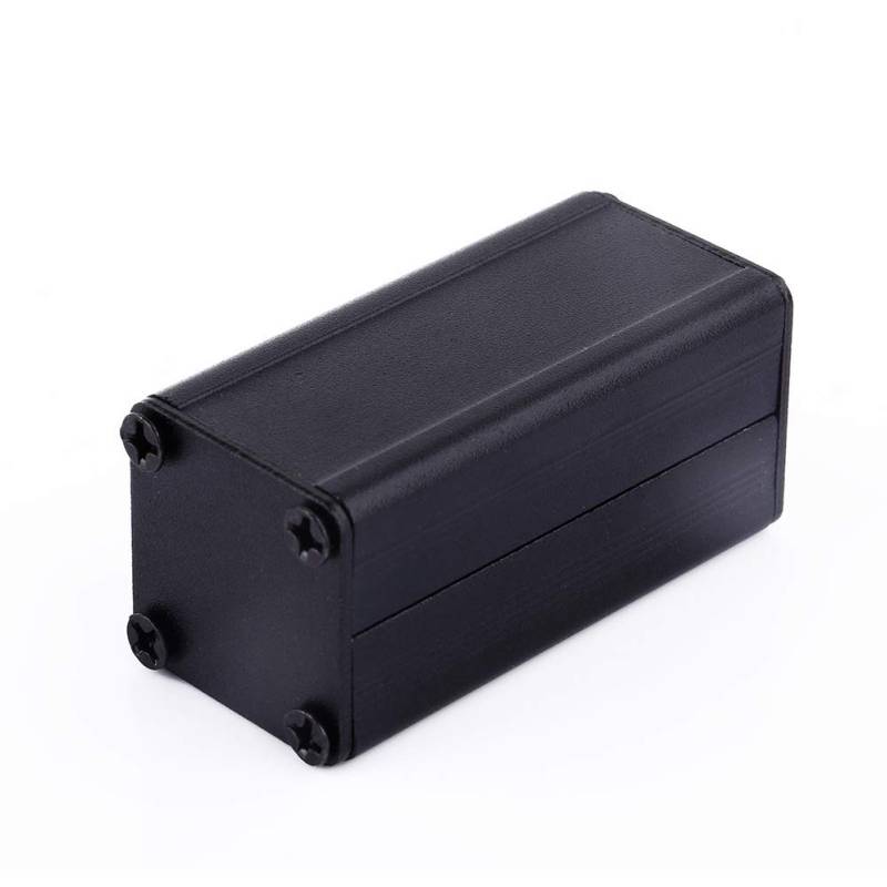 Aluminium -Projektboxgehäuse, Elektronische -Box, Split -Deckungs -Design, 50 X 25 X 25 Mm, Sandgestrahlte Oberfläche von Phefop