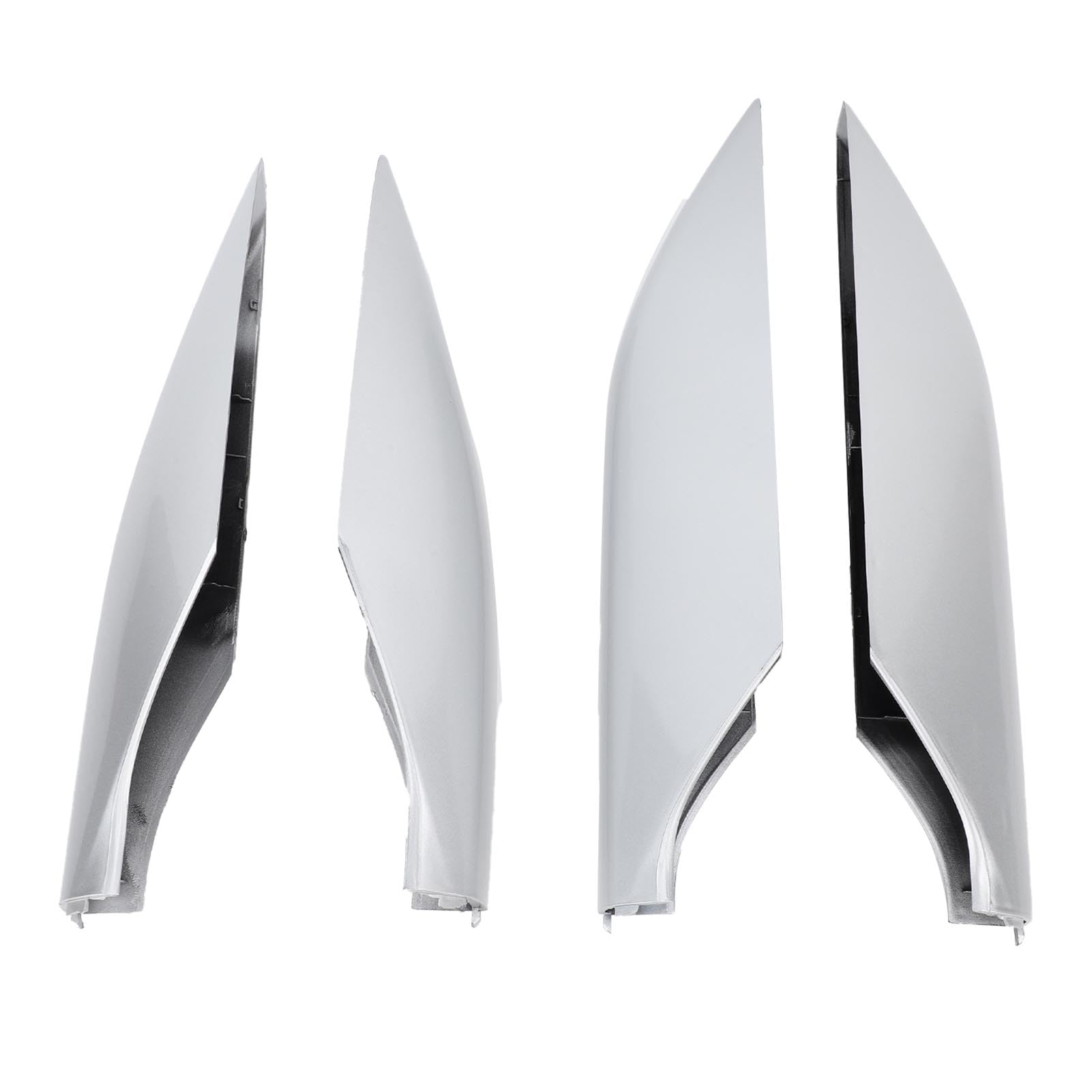 Dachregalendkappe Wetterfeste Hülle für Prado FJ120 2002-2009, 4PCS Dachschieneschutzabdeckung für Outdoor-Enthusiasten (Silver) von Phefop