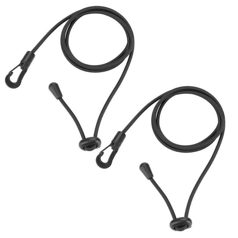 Paddle -Leine Leine Lastable Gummibandkajak -Sicherheitsstange 2pcs Gummischnur Geeignet für Kajak -Paddel Kleine Boote Kanu Schwarz 120 cm 47,2 Zoll von Phefop