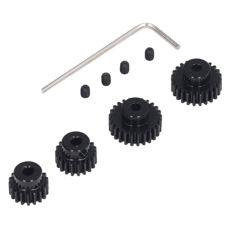 RC-Ritzel-Set für TT01 TT02 TB02 TA05 RC-Car – 18T 19T 23T 24T Stahlzahnräder für Verbesserte Leistung von Phefop