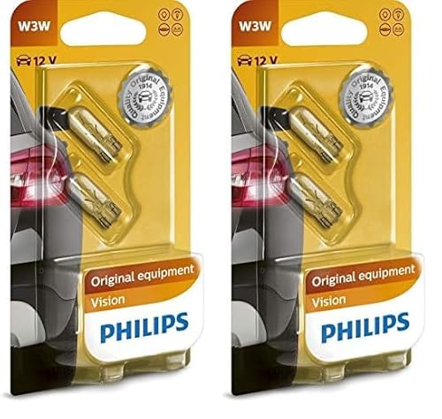 Philips 12256B2 Vision W3W Signallampe, 2er Blister, weiß (Packung mit 2) von Philips automotive lighting