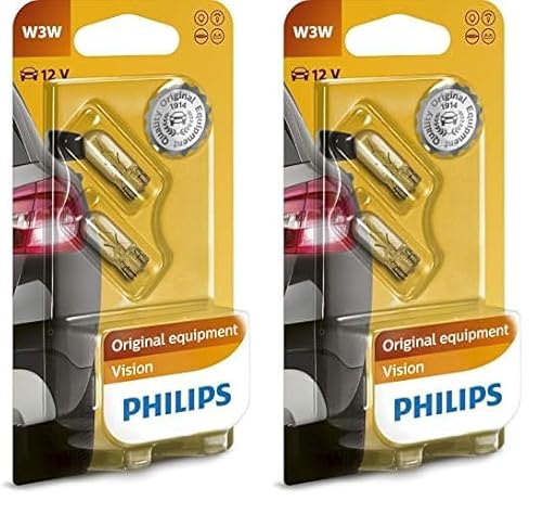 Philips 12256B2 Vision W3W Signallampe, 2er Blister, weiß (Packung mit 2) von Philips automotive lighting